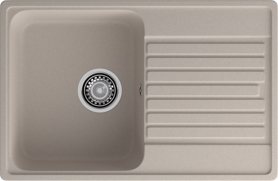 Мойка ЭкоМ 7448, 740х480мм, кварц, песочный (без сифона)