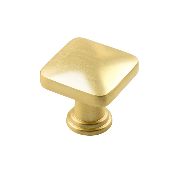 Ручка-кнопка, K-2392 BSG, 34х34х28мм, металл, матовое золото