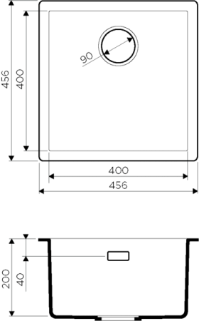 Мойка Yamakawa 45-U/I-GB, Artceramic/графит