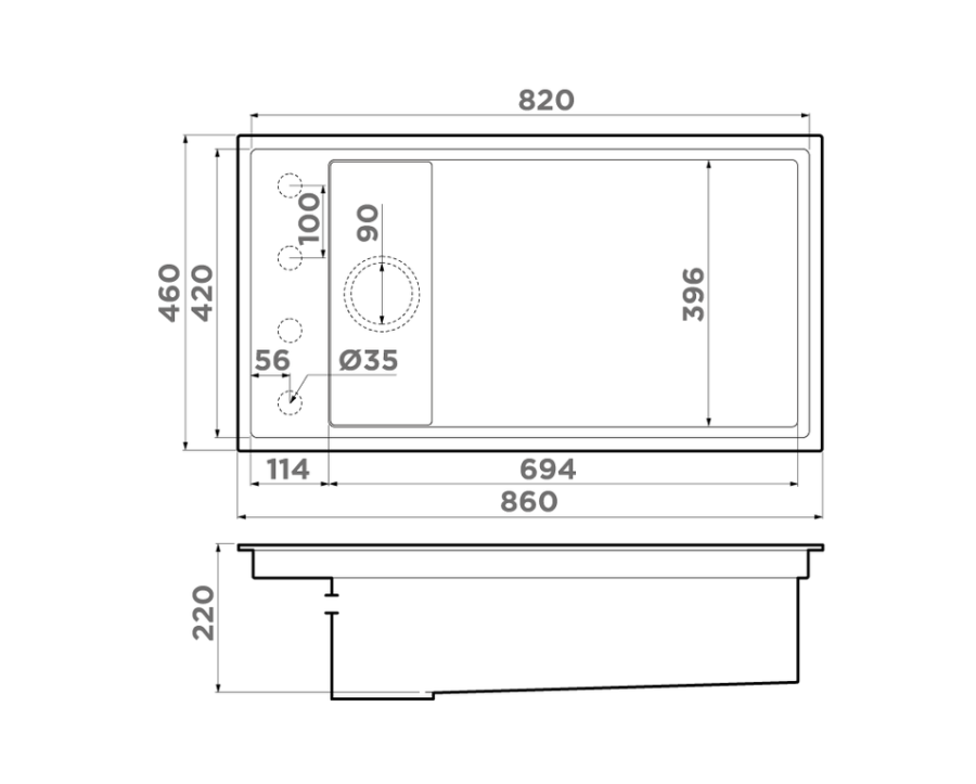 Мойка Kinaru PRO 86-U/I CN, Artceramic/Canyon