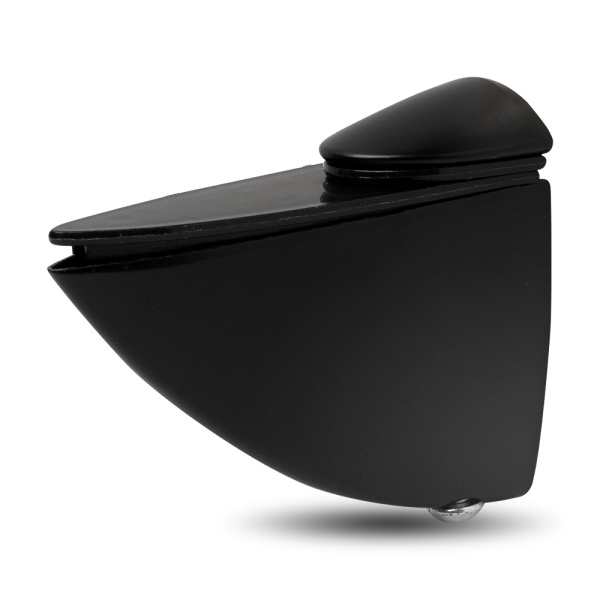 Полкодержатель 304 для ДСП, стекла и пластика, h=12мм, 10кг на пару, металл, черный, JET