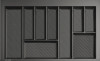 Лоток для кухонных принадлежностей TRAY 800, 690-750х420-490мм, графит, AQ