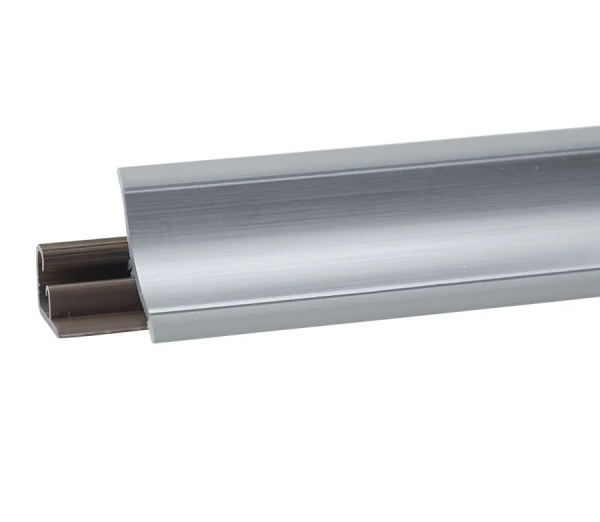 Плинтус LB-23, алюминий серебристый, 3000мм