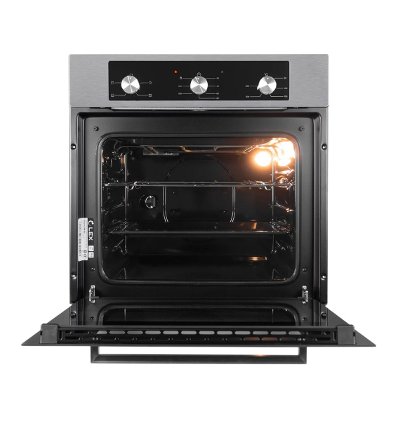 Духовой шкаф EDM 042 IX, 60 см, стекло/нерж. сталь, нерж. сталь, Lex