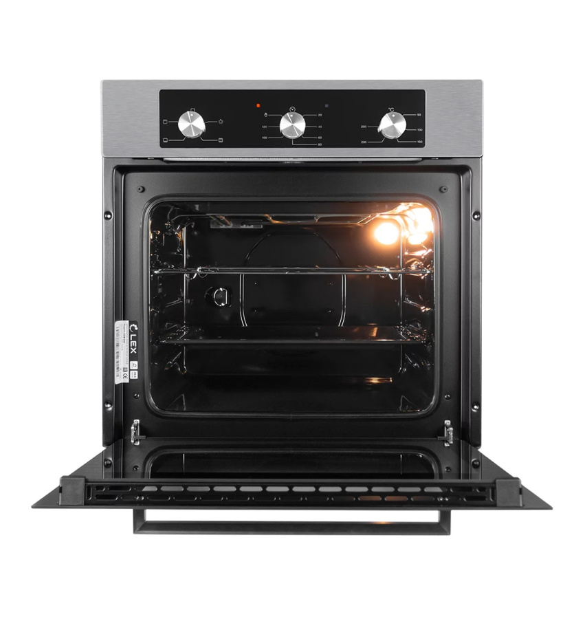 Духовой шкаф EDM 042 IX, 60 см, стекло/нерж. сталь, нерж. сталь, Lex