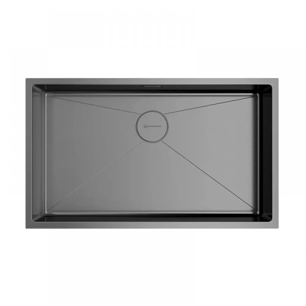 Мойка Taki 74-U/IF-GM, нержавеющая сталь, вороненая сталь