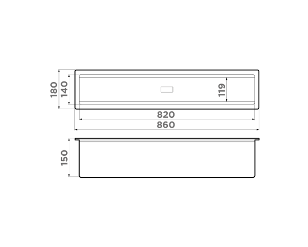 Встраиваемая сушка для посуды DRY-03 PRO AZ, Artceramic/azur blue