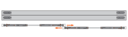 Система мягкого закрывания на 1 дверь для шкафов-купе (левый+правый), с нижними роликами