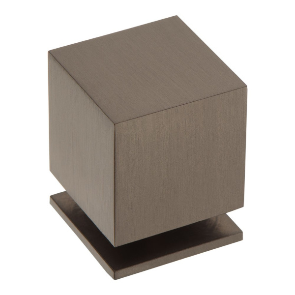 Ручка-кнопка, 1954 0025 BBN, 32х25х25мм, металл, черный матовый никель