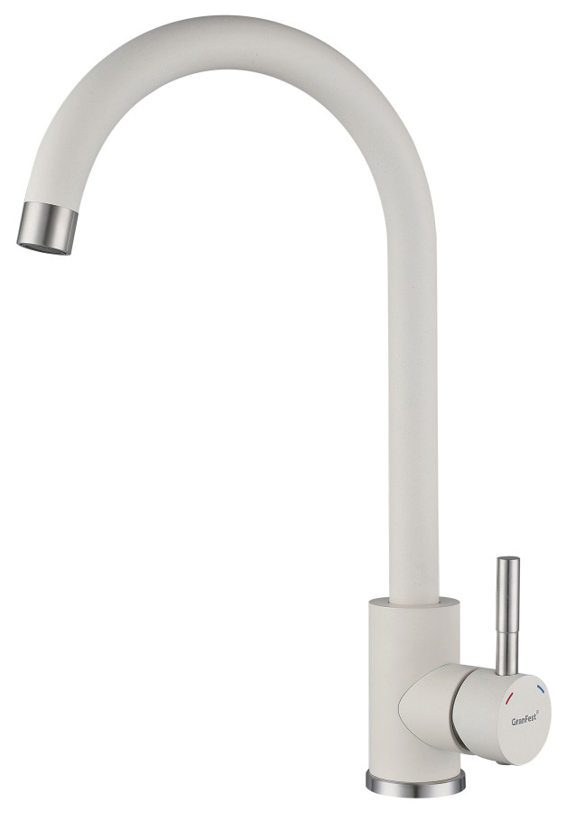 Смеситель GranFest Quarz Z-5410, белый (без подводки)