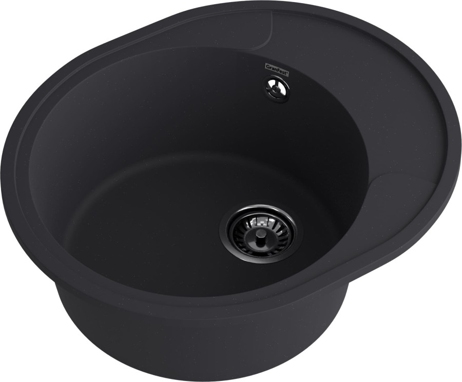 Мойка GranFest URBAN 857L, 580х490 мм, черный