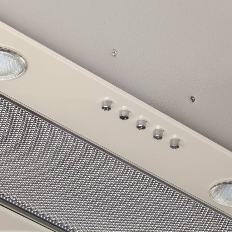 Вытяжка полновстраиваемая Skybox Glass, 60см, б/угольного фильтра, сл.кость/стекло сл.кость, Konigin