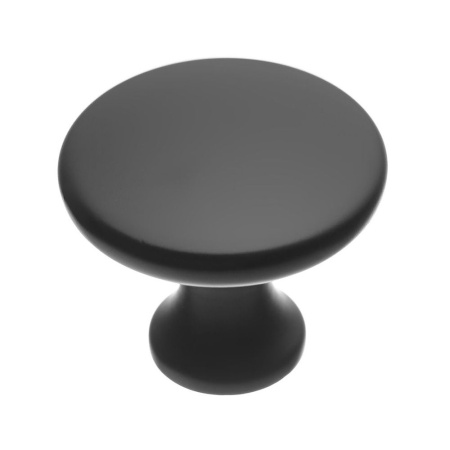 Ручка-кнопка, UDINE, d=29мм, металл, черный матовый, GTV