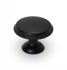 Ручка-кнопка, 169, d=28мм, металл, черный матовый