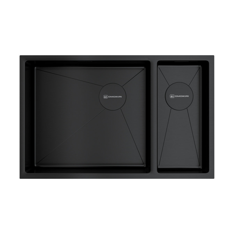 Мойка Taki 69-2-U/IF-L Side-GB, нержавеющая сталь, графит