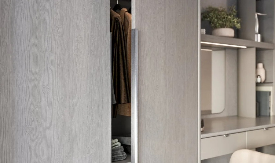 Ручка торцевая, HEXA, L=1200мм, металл, шлифованная сталь, GTV