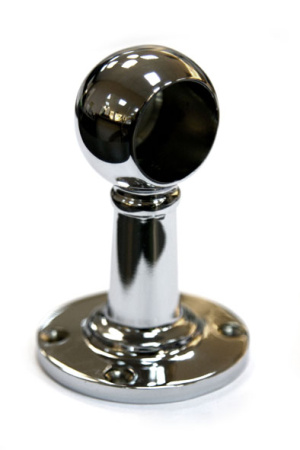 2853 Держатель конечный, h=80мм, хром, CMF