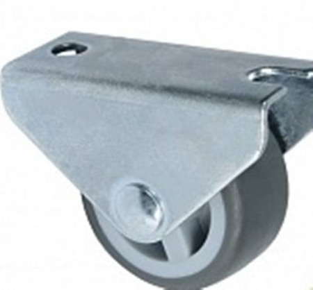 Опора прямоходная малая, Ø30мм, резина, серый, до 25кг, h=34мм