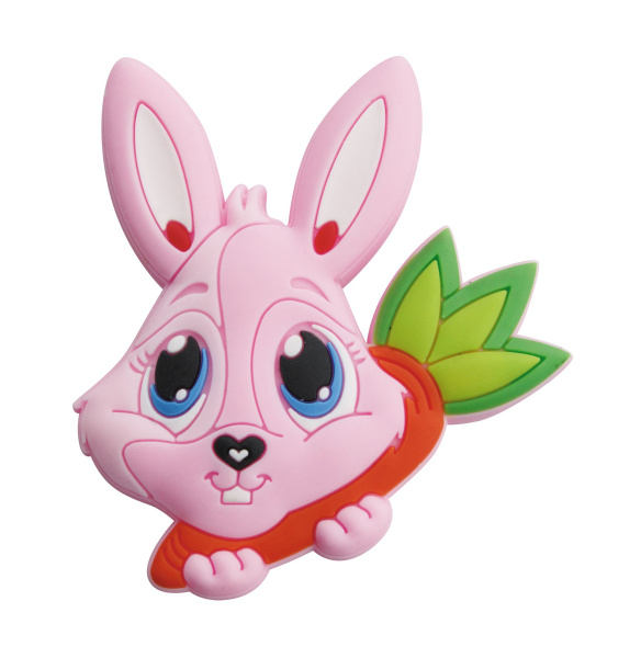 Ручка UM-KID-X, 52х47х22мм, резина, "зайка с морковкой", GTV