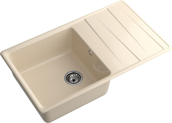 Мойка GranFest LEVEL 860L, 860х500 мм, кашемир
