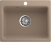 Мойка ЭкоМ М-520, 520х430мм, мрамор, песочный (без сифона)