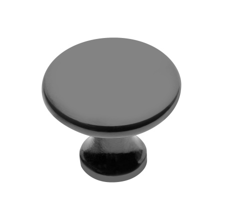 Ручка-кнопка, UDINE, d=29мм, металл, черный хром, GTV