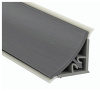Плинтус пристеночный, 16х16мм, L=4200мм, пластик/алюминий, антрацит