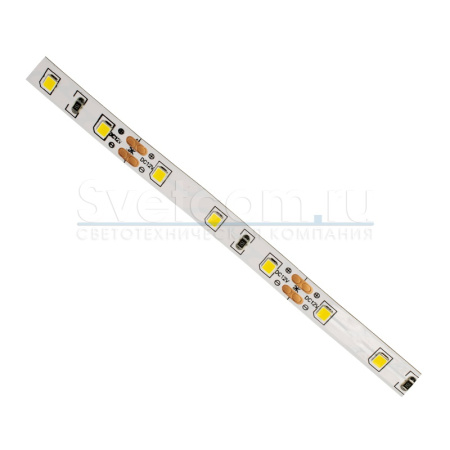 Лента  8х5000мм, SMD 2835, 12В, теплый, 4,8 Вт/м, 60 диодов/м, 550 Лм/м, IP20, GLS