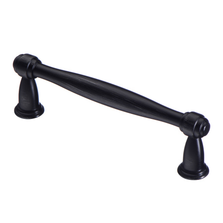 Ручка-скоба, 110, 96мм, металл, античный чёрный