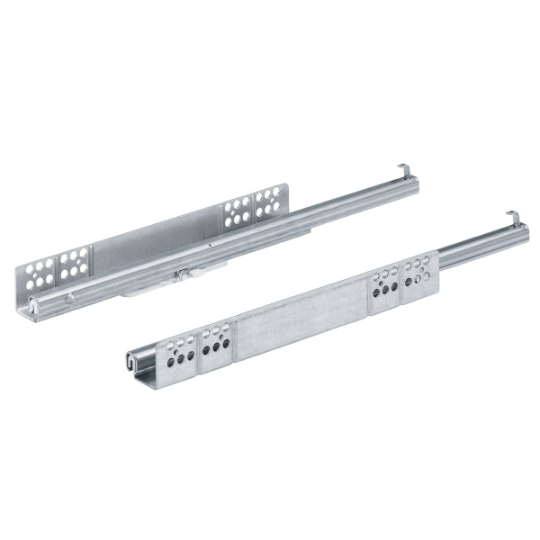 Направляющая Quadro 20 Stop Control, 20 кг, NL250, частич выдвиж, надвиж монтажа, EB20, левая