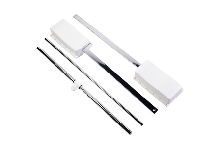 Пантограф масляный, 645-910мм, до 8кг, сталь, хром/белый, GTV