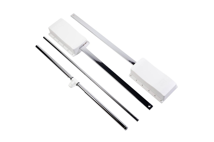 Пантограф масляный, 645-910мм, до 8кг, сталь, хром/белый, GTV