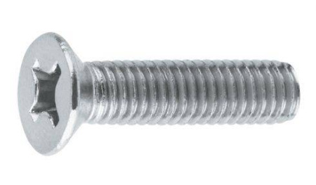 Винт М6х35мм, потайной, цинк