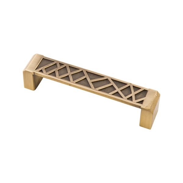 Ручка-скоба, 018, 96мм, металл, бронза