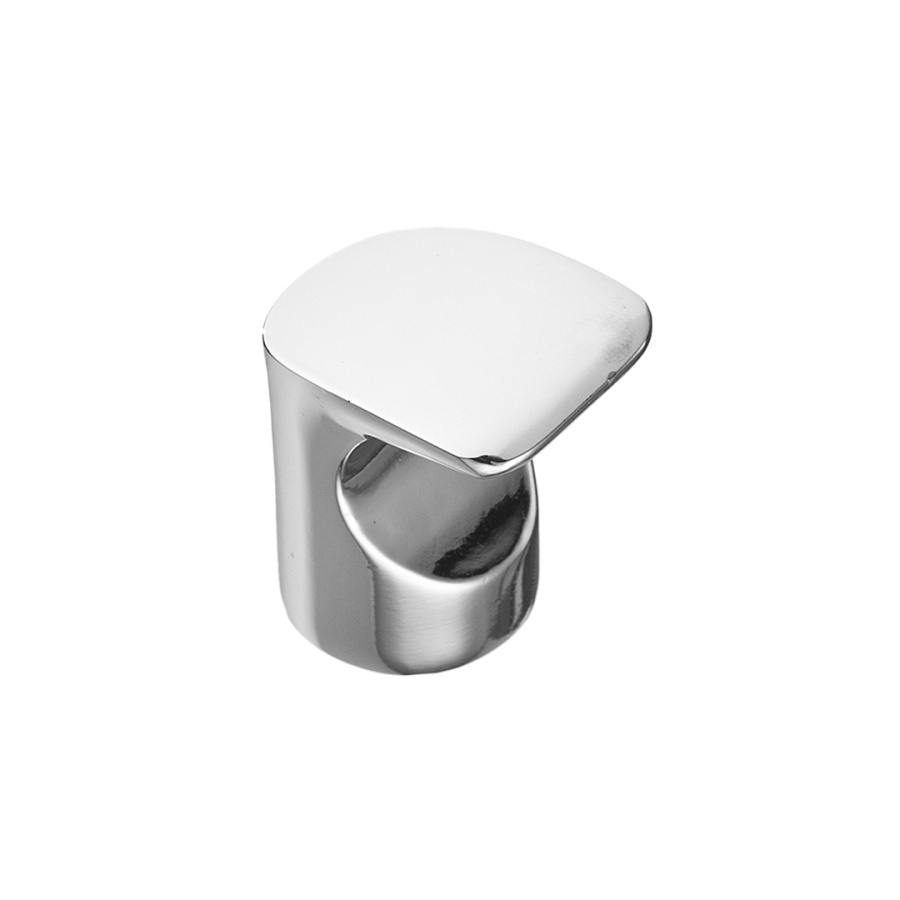 Ручка-кнопка, K-1100, 17х22х24мм, металл, хром