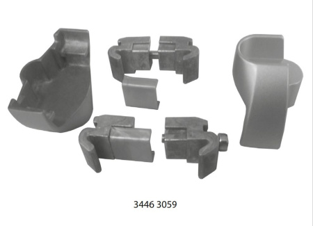 Держатель гардеробной штанги, алюминий