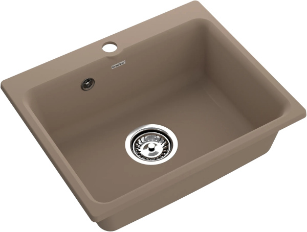 Мойка GranFest SMART 520, 520х430 мм, песочный (без сифона) 