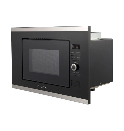 Микроволновая печь BIMO 20.03 IX, черный/нерж. сталь, Lex