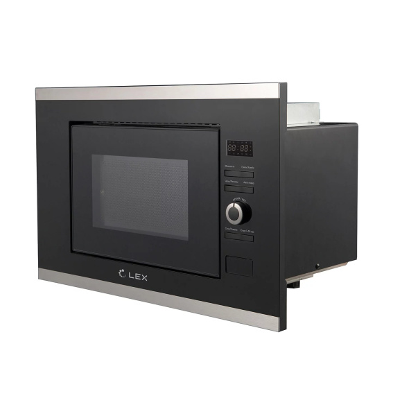 Микроволновая печь BIMO 20.03 IX, черный/нерж. сталь, Lex