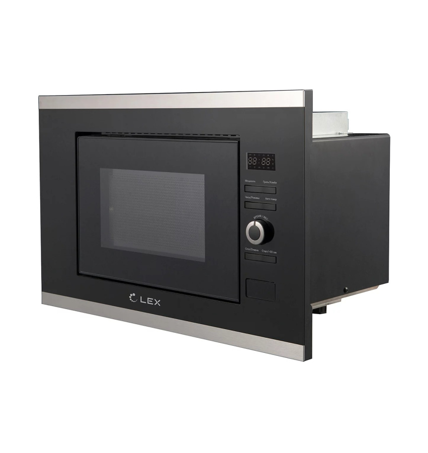 Микроволновая печь BIMO 20.03 IX, черный/нерж. сталь, Lex