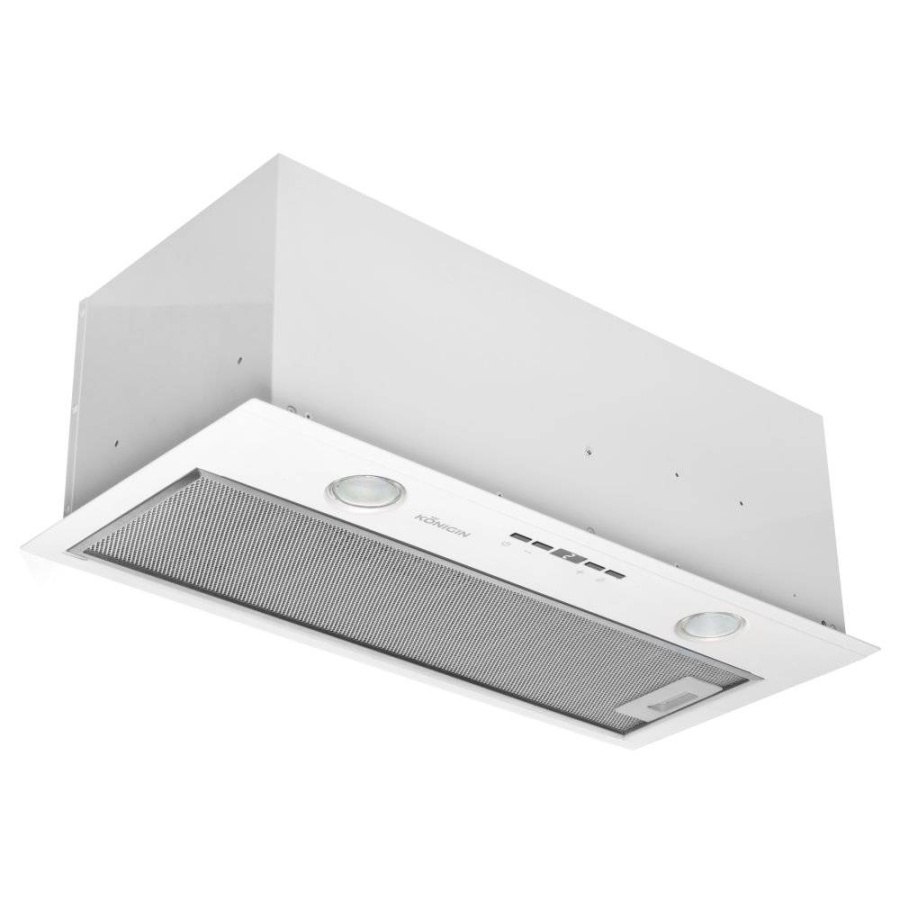 Вытяжка полновстраиваемая Insait, 60см, б/угольного фильтра, ПДУ, белый, Konigin