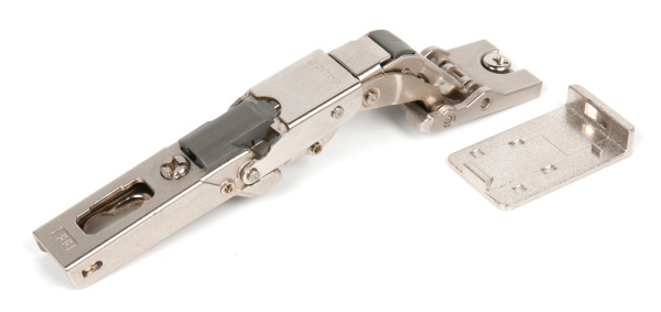 Петля 110* для стекла, 7-ми шарнирная, с пружиной, никель