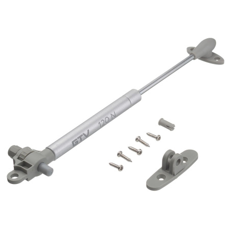 Кронштейн газовый 120N с доводчиком, серый, GTV