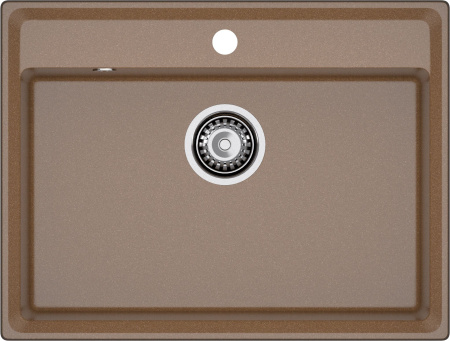 Мойка GranFest LEVEL 660, 660х500 мм, терракот