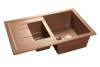 Мойка GranFest QUADRO 775KL с крылом, 765х495 мм, терракот