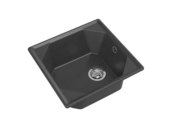 Мойка GranFest UNIQUE U-500, 500х500 мм, графит