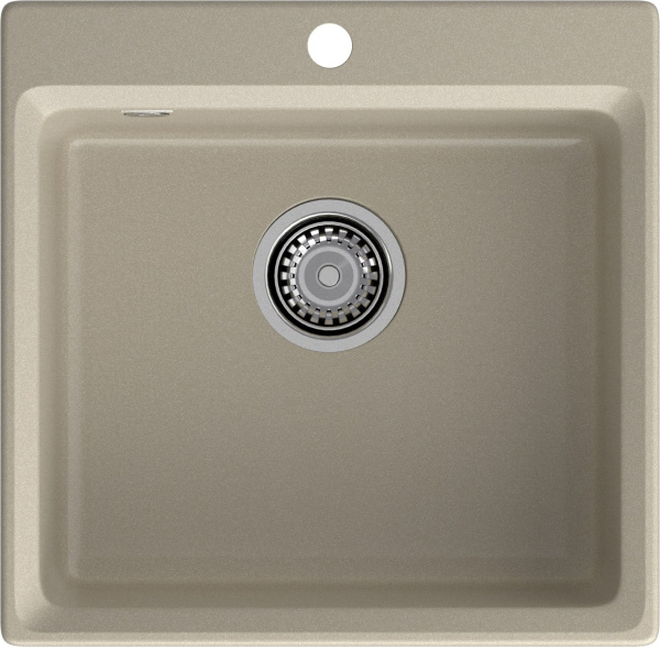 Мойка GranFest LEVEL 510, 510х500 мм, топаз