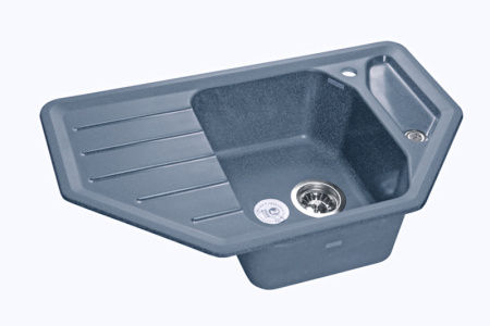 Мойка GranFest CORNER 800, 790х490 мм, графит