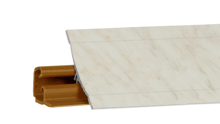 Плинтус LB-23, мрамор карарра белый, 3000мм, Россия