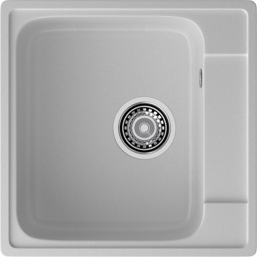 Мойка ЭкоМ 4848, 480х480мм, кварц, серый (без сифона)